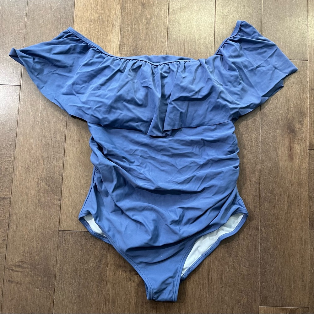 PinkBlush Maternity Ruffle Swimsuit